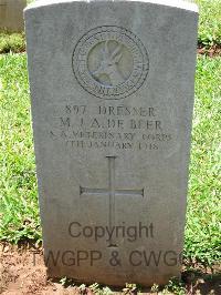 Dar Es Salaam War Cemetery - De Beer, M J A